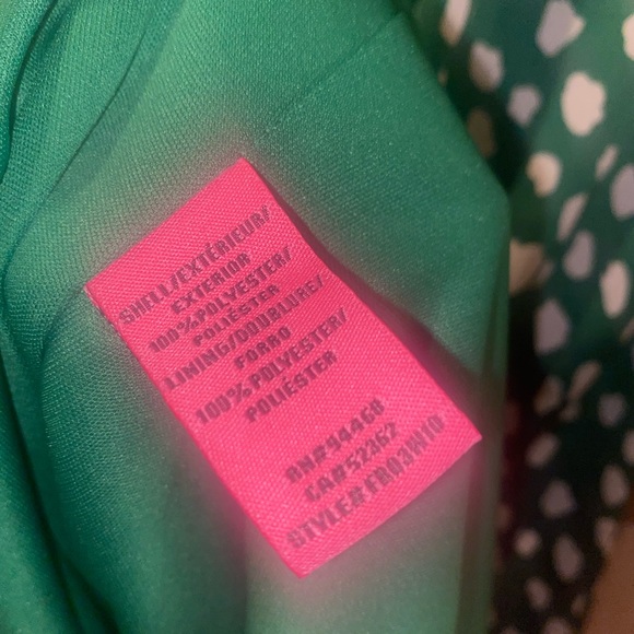 Betsey Johnson Green Dots Dress SIZE 6 - Picture 8 of 12